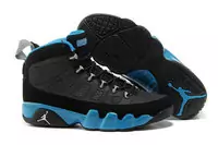 hommes air jordan 9 chaussures 2013 new style cyan noir